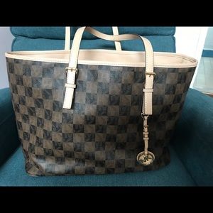Michael Kors Large Checkered Tote